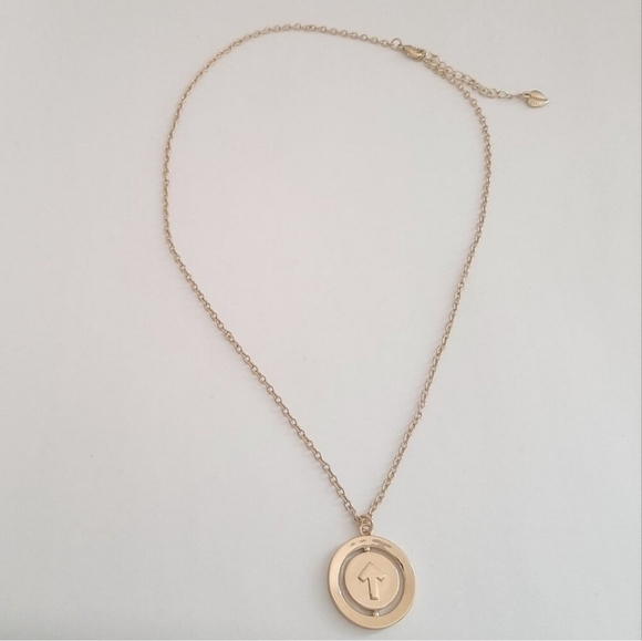 Carolee Up Arrow Silver Tone Double Sided Charm Bangle Bracelet - Picture 7 of 7